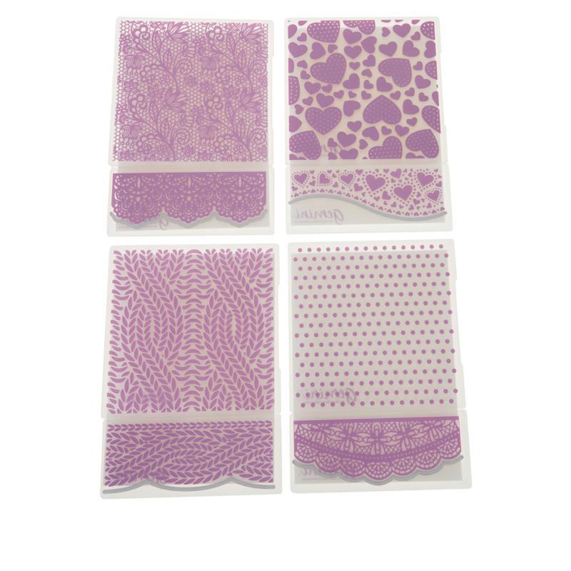 Crafter's Companion Everyday Embossing Folder Set of 4