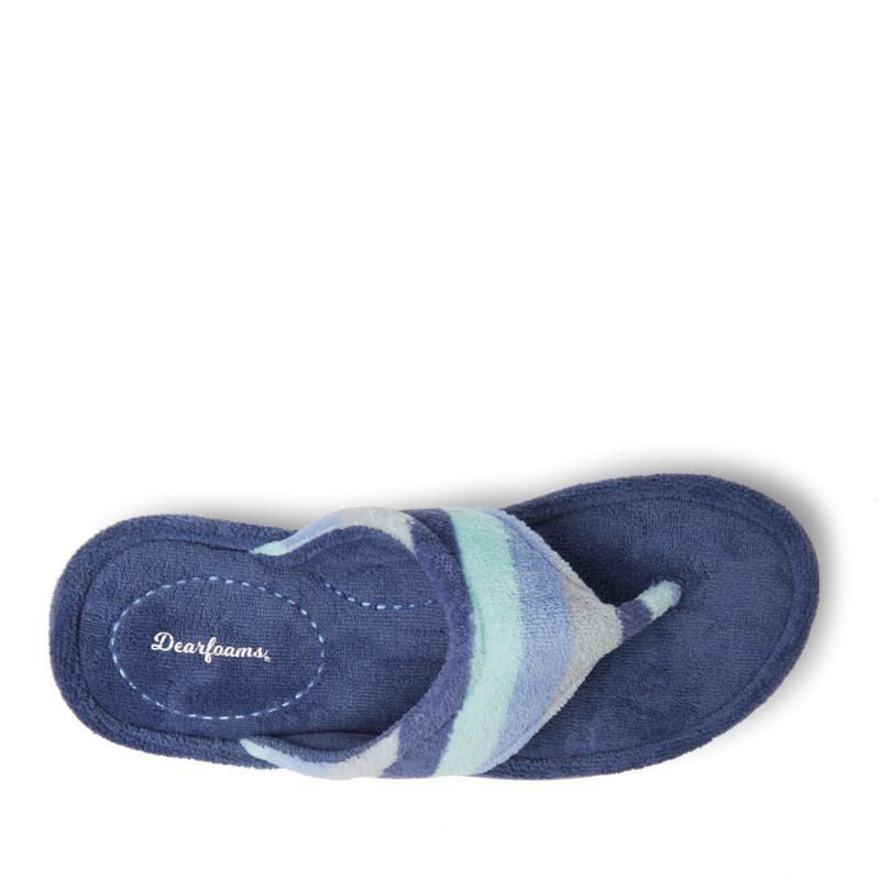 dearfoams terry thong slippers