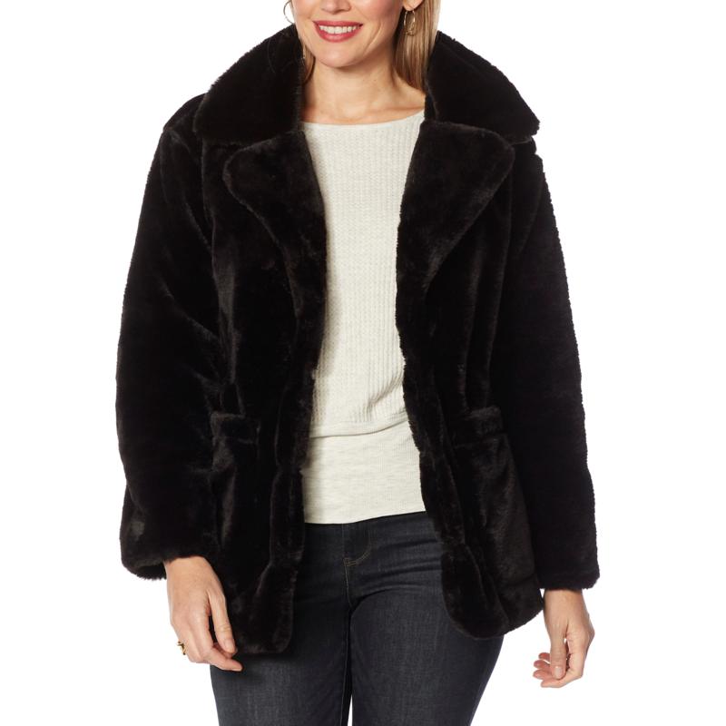 democracy faux fur jacket