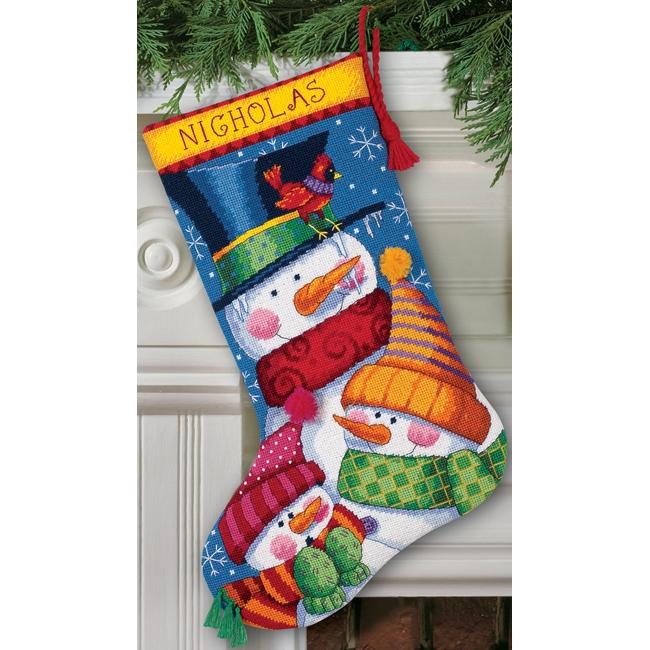 Dimensions Freezin' Season Xmas Stocking Needlepoint Kit