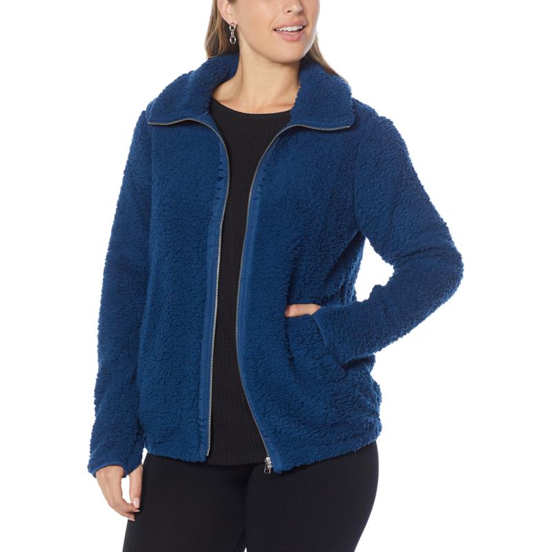 sherpa zip up jacket