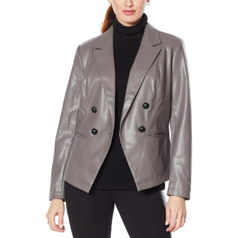 G By Giuliana Faux Leather Blazer 9437663 Hsn