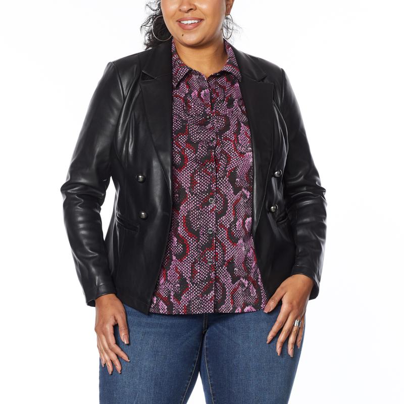 G By Giuliana Faux Leather Blazer 9437663 Hsn