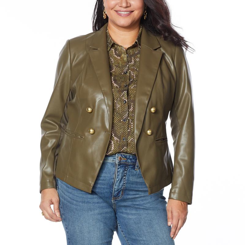 G By Giuliana Faux Leather Blazer 9437663 Hsn