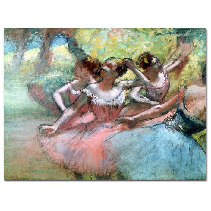 Giclee Print - Four Ballerinas on the Stage 24" x 18"