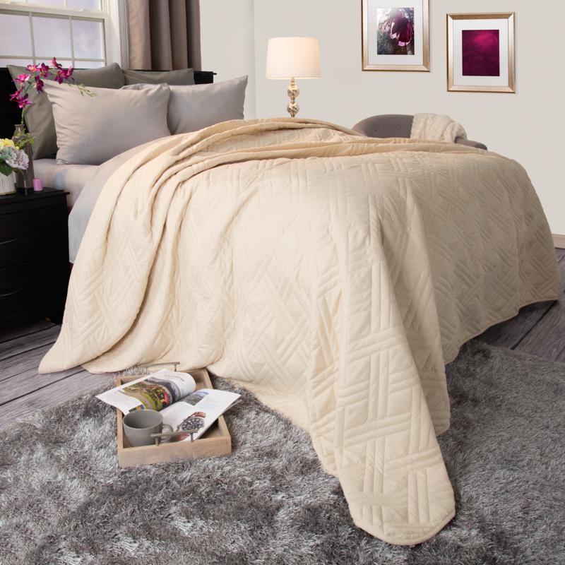 Lavish Home Solid Color Bed Quilt 10074623 Hsn