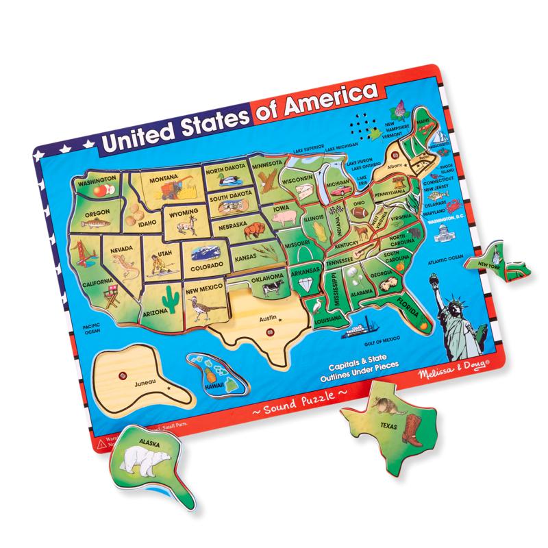 Melissa & Doug U.S.A. Sound Puzzle