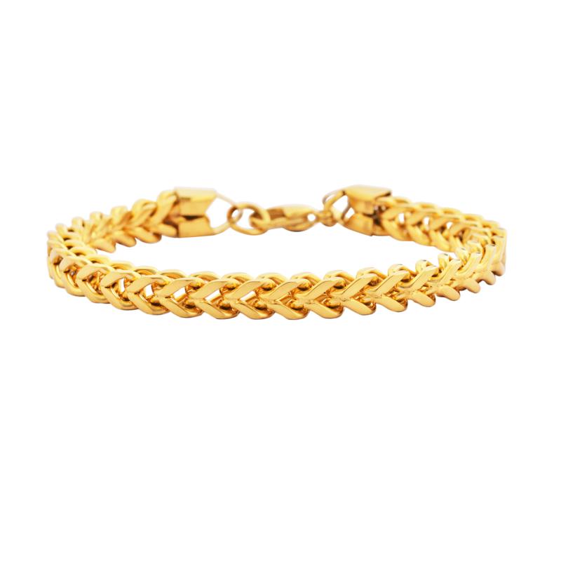 Men's Stainless Steel Franco Chain Bracelet - 9850878 | HSN