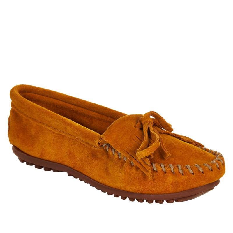 Minnetonka Kilty Suede Loafer Moccasin