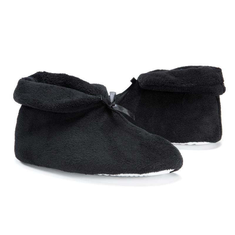 muk luks chenille bootie slipper