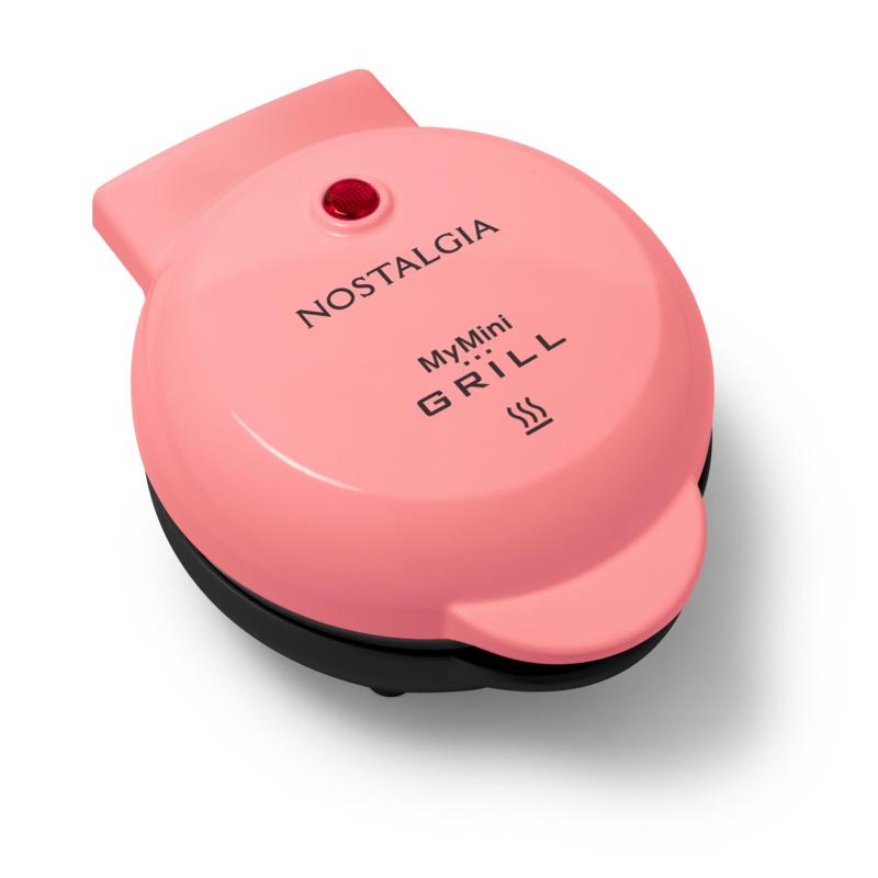 Nostalgia MyMini Personal Electric Grill in Coral