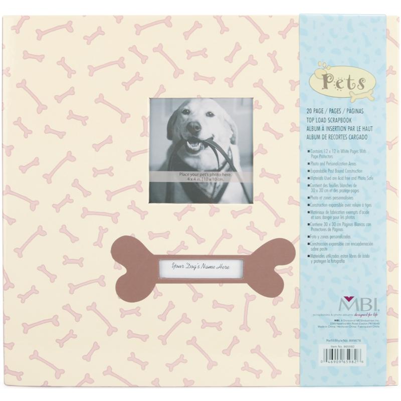 Pet 12" x 12" Postbound Album with Photo Window - Dog