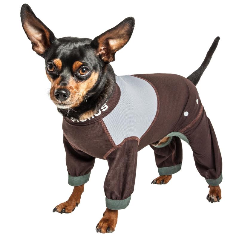 Pet Life 4 Way Stretch Breathable Full Body Dog Track Suit Hsn