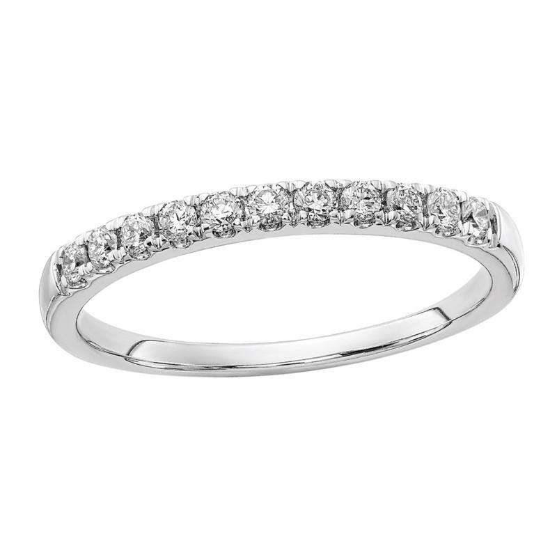 Radiant Fire 14K Gold .25ctw Lab-Grown Diamond Round Wedding Band Ring