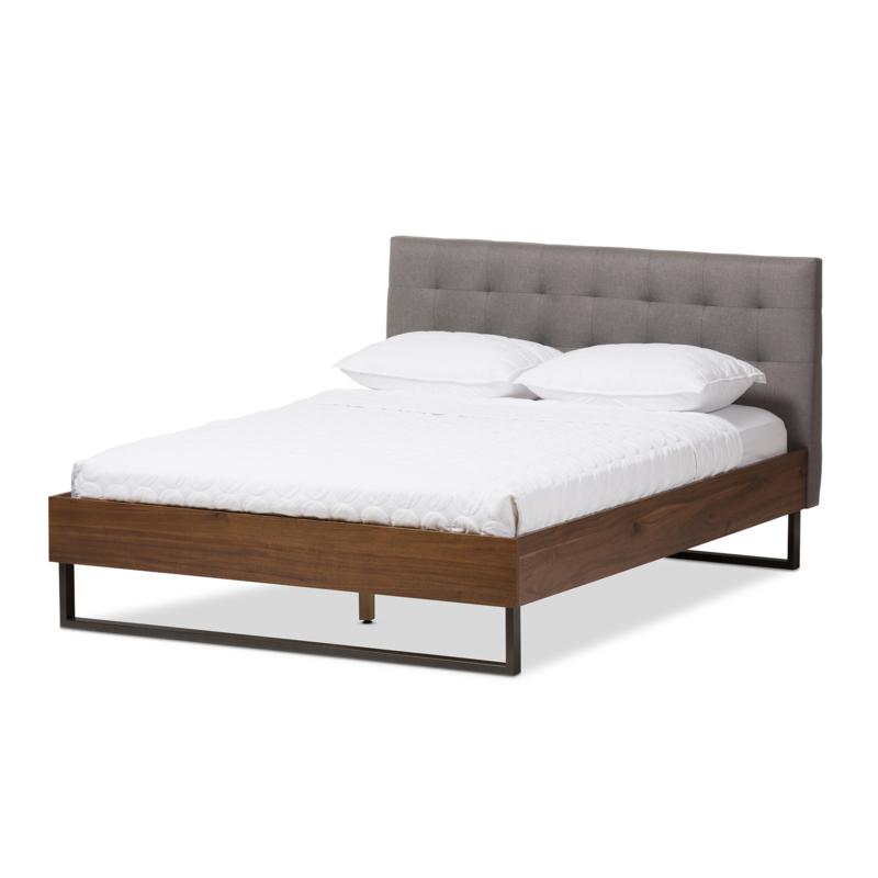 Mitchell Faux Leather Metal Queen Size Bed 8715590 Hsn