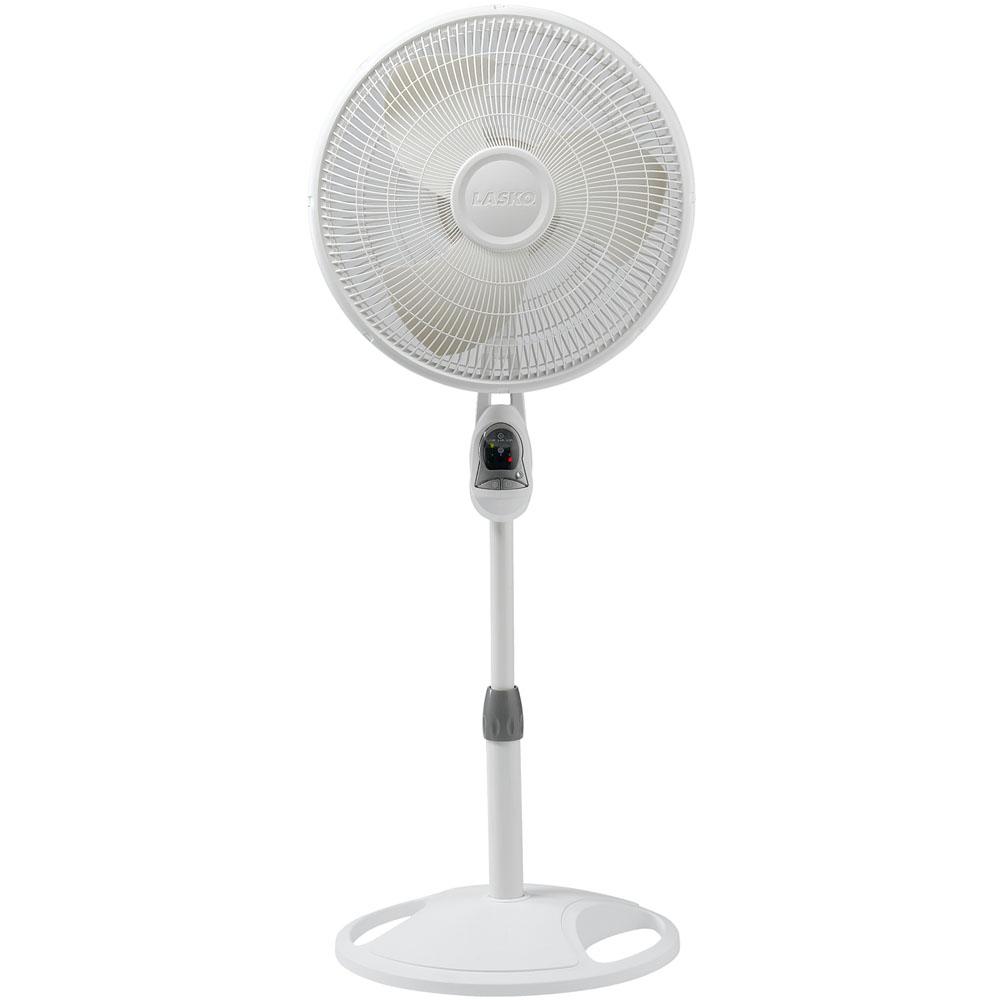 16 In. Remote Control Stand Fan - White - 6871480 | HSN