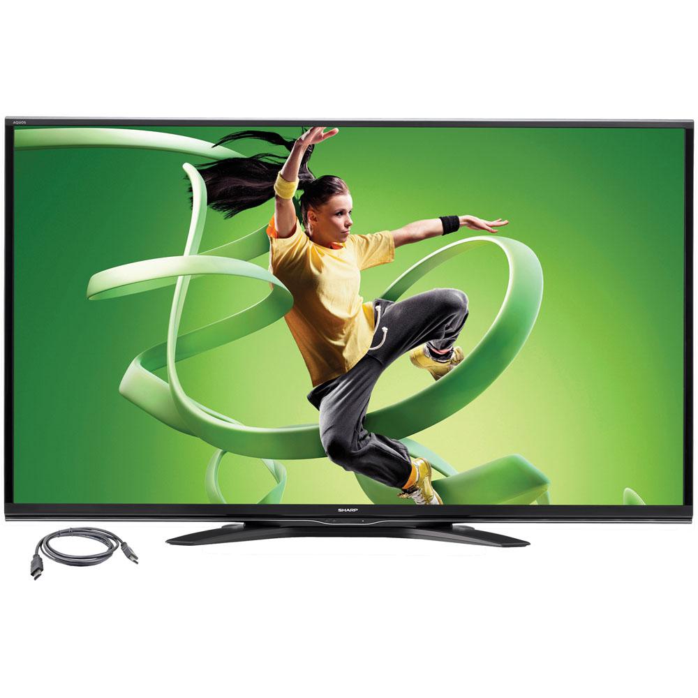 Sharp AQUOS 60" Quattron 1080p HD 240Hz LED Smart TV with 6' HDMI Cable