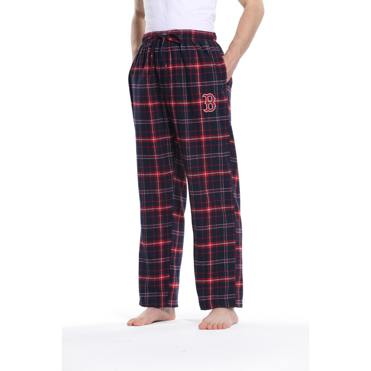 Officially Licensed Men's Plaid Flannel Pant by Concepts SportRed Sox