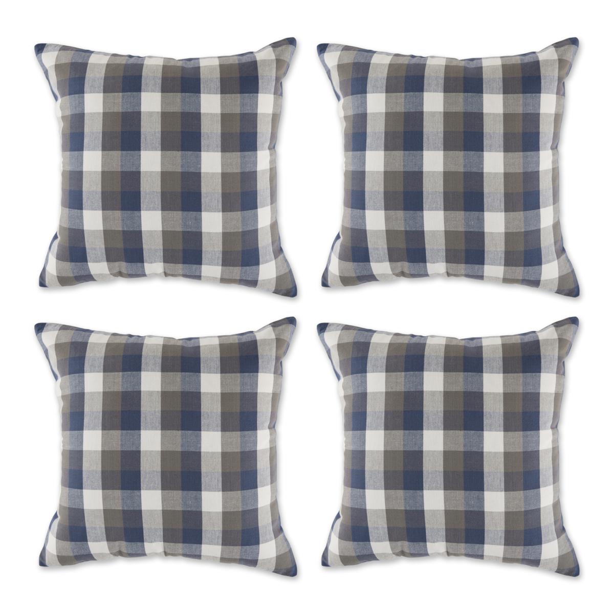Design Imports Checkered Pillow Covers 18x18 Set of 4 20155331 HSN