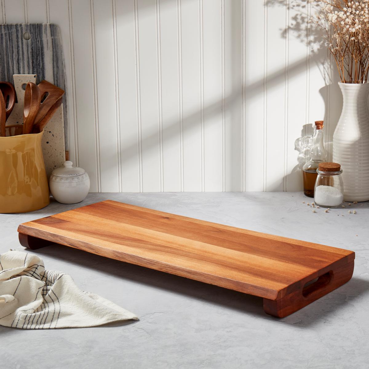 Denmark Acacia Wood Tray Tools for Cooks Artisanal Cutting Board