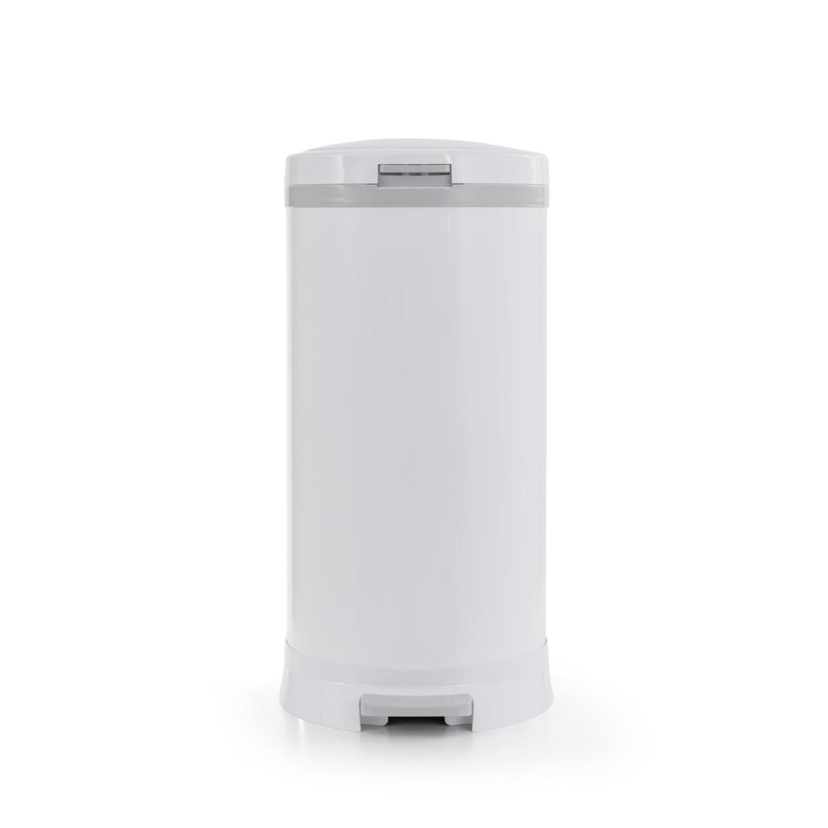 Bubula Premium Steel Diaper Waste Pail with Step Open, White 20503365