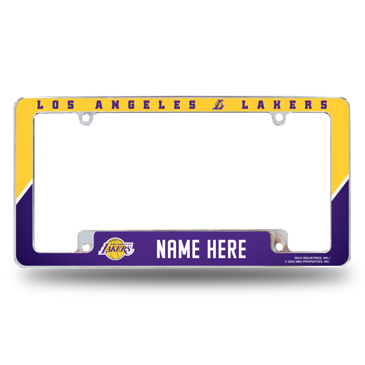 Officially Licensed NBA Personalized License Plate Frame Lakers
