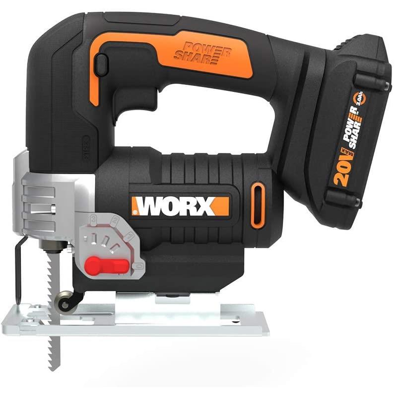 Worx Power Share 20V Cordless Jigsaw, Battery and Charger Included