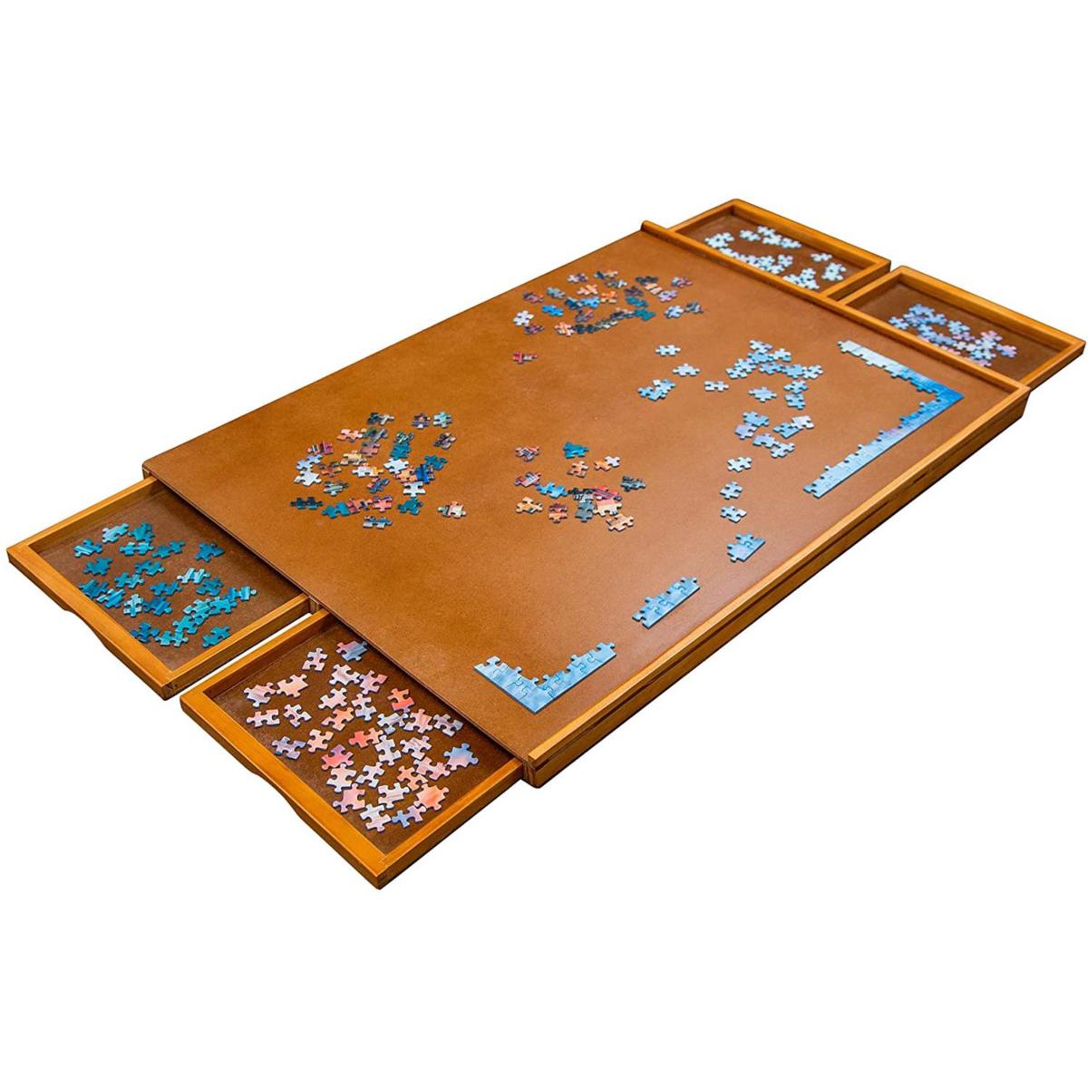 Jumbl 23” x 31” Wooden 1000Piece Puzzle Table 20624734 HSN