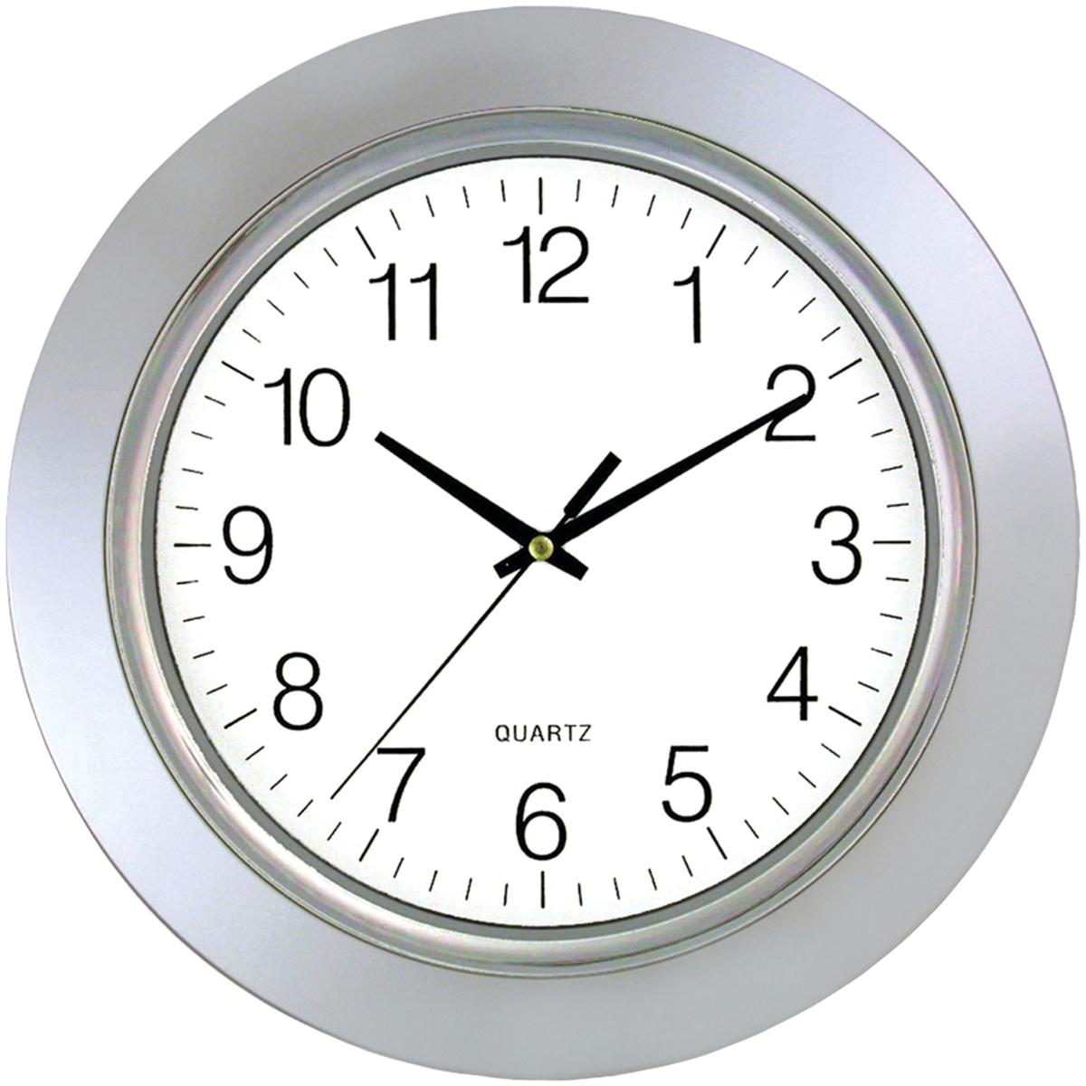 Timekeeper 6450 13 Chrome Bezel Round Wall Clock 20649409 HSN