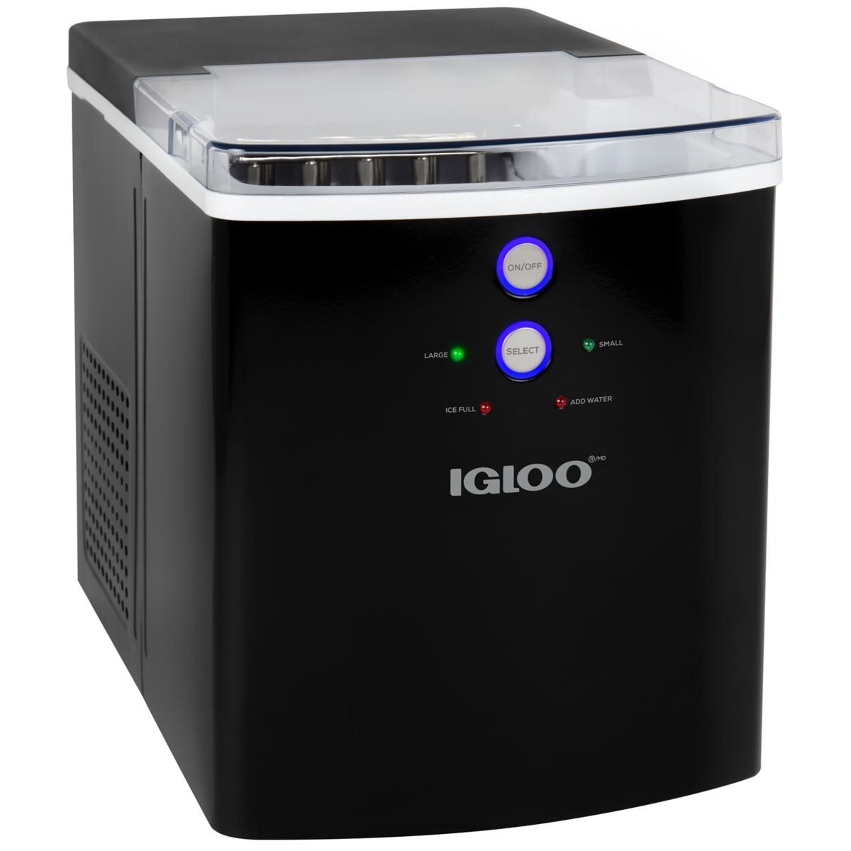 Igloo 33Pound Automatic Portable Countertop Ice Maker Machine, Black