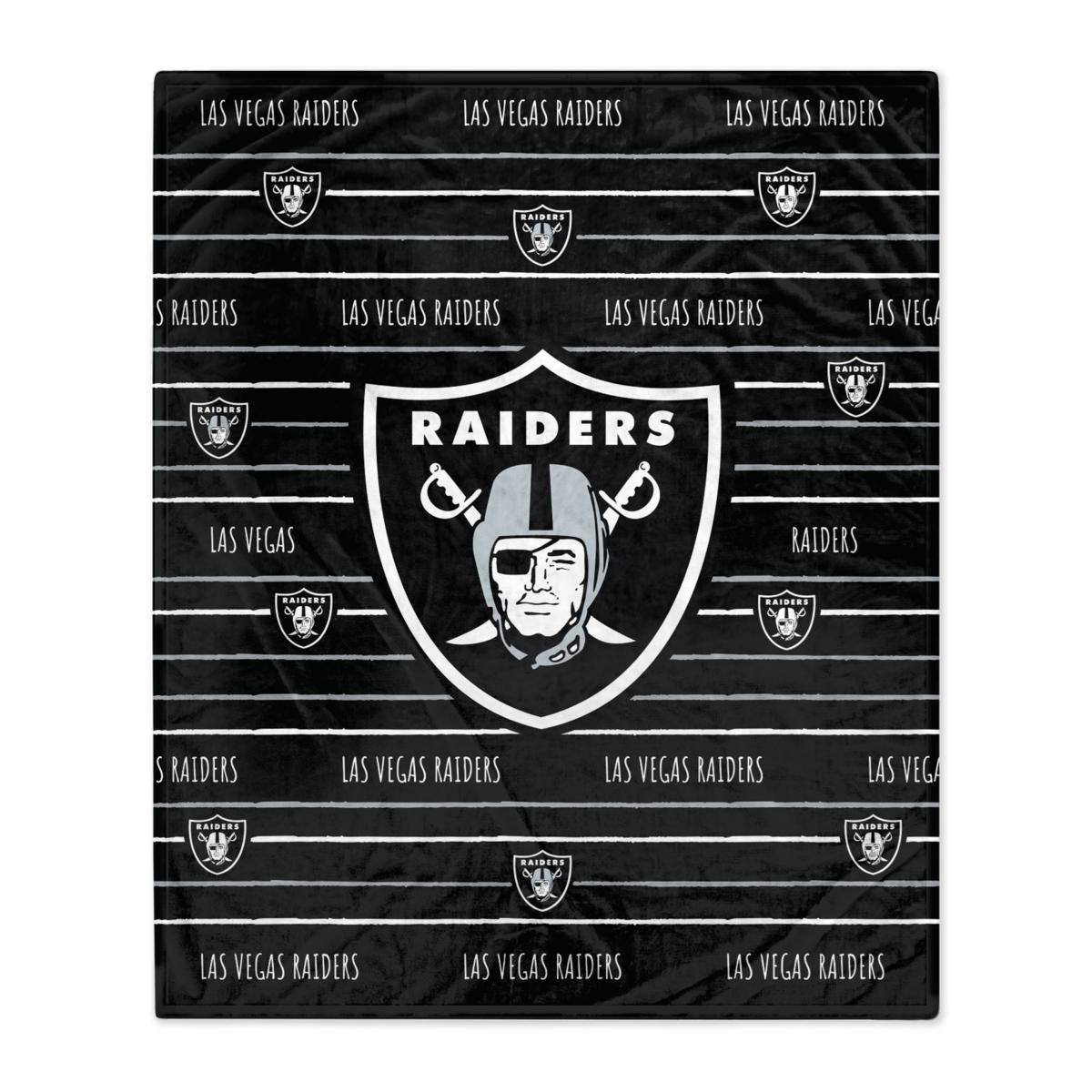 Las Vegas Raiders Logo Stripe Flannel Fleece Blanket 20668901 HSN