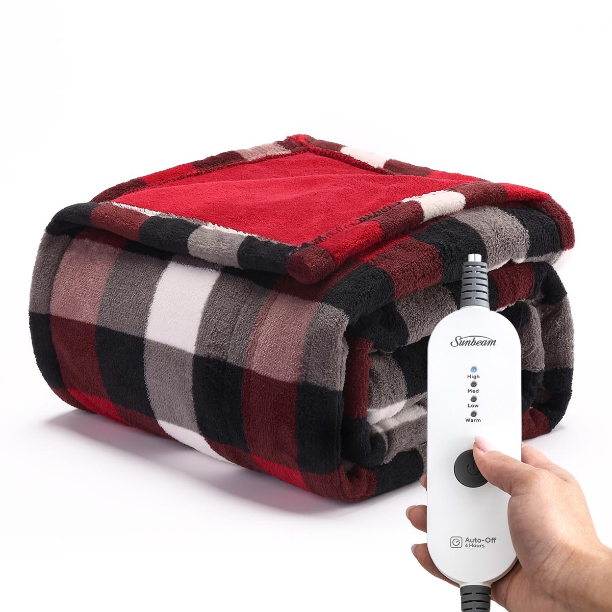 Sunbeam Foot Pocket Ultralush Heated Throw 10088857 HSN