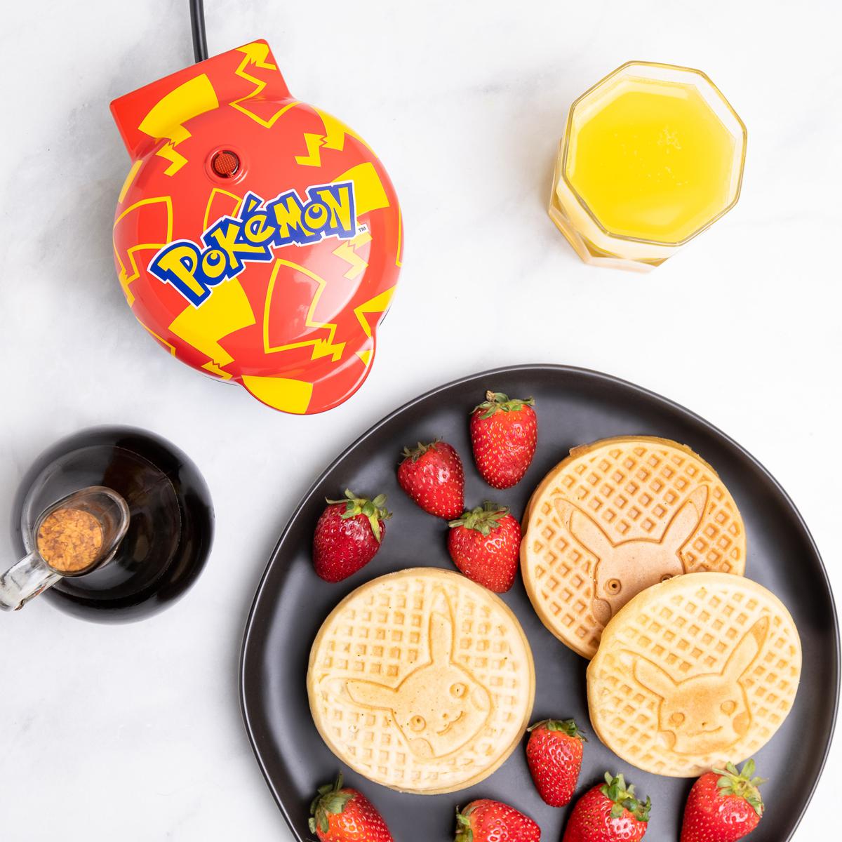 Uncanny Brands Pokemon Pikachu Mini Waffle Maker Kitchen Appliance 20819488 HSN