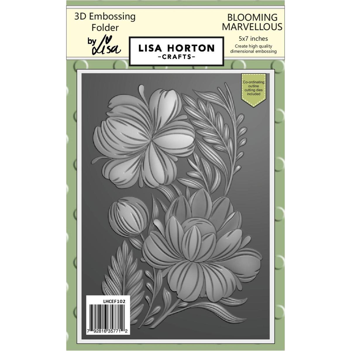 Lisa Horton That Craft Place Lisa Horton 3D Embossing Folder & Die