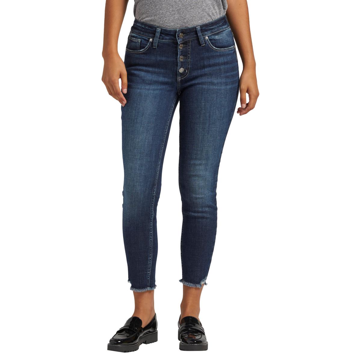 Silver Jeans Co. Suki Mid Rise Skinny Crop Jeans 20850499 HSN