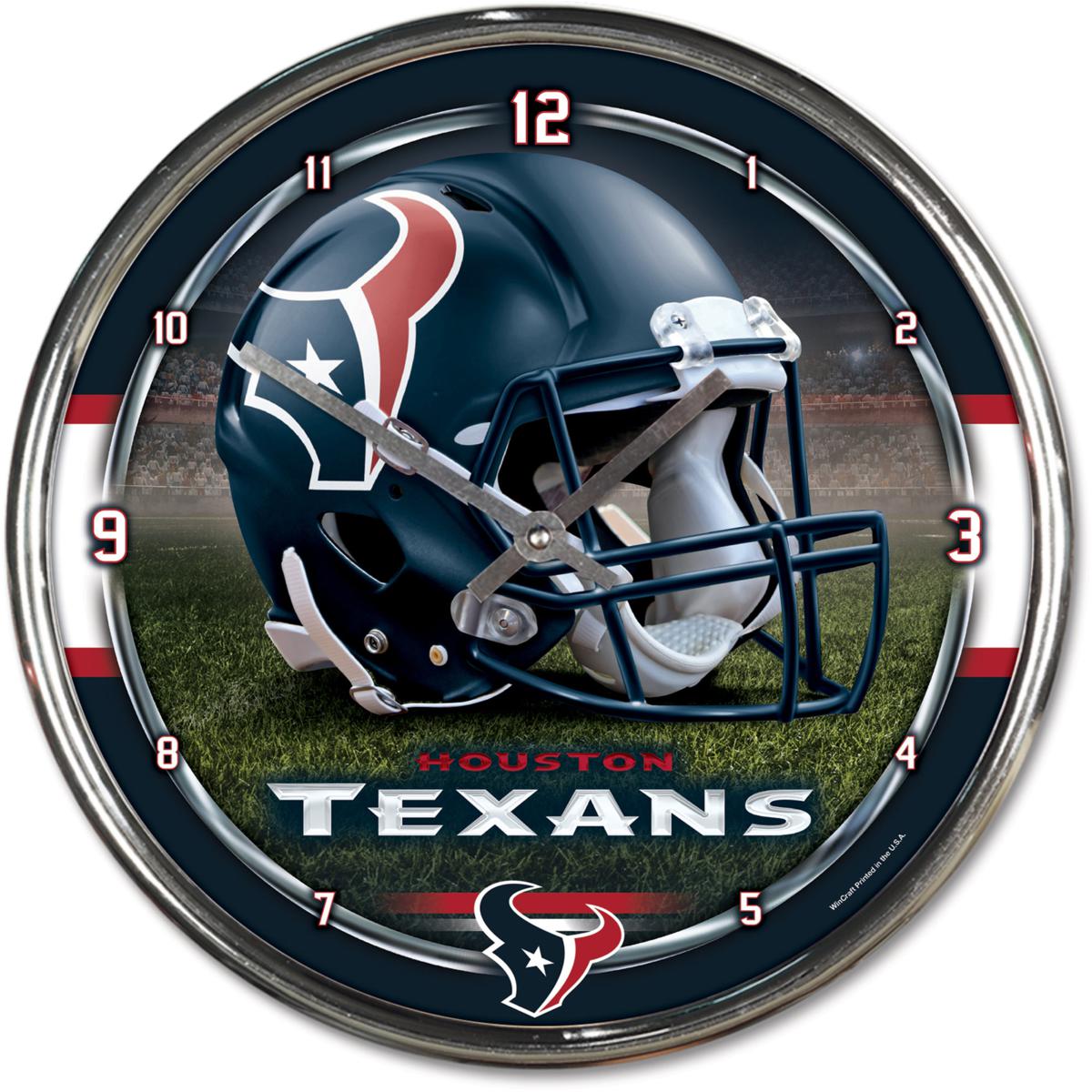 Officially Licensed NFL WinCraft Chrome Wall Clock 10090318 HSN