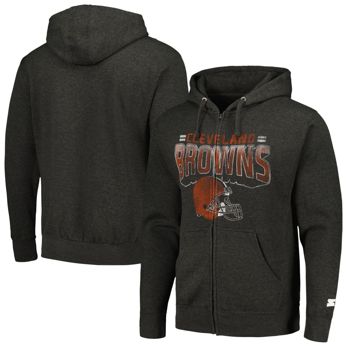 Officially Licensed Men's G-III Sports by Carl Banks Browns Zip Hoodie ...