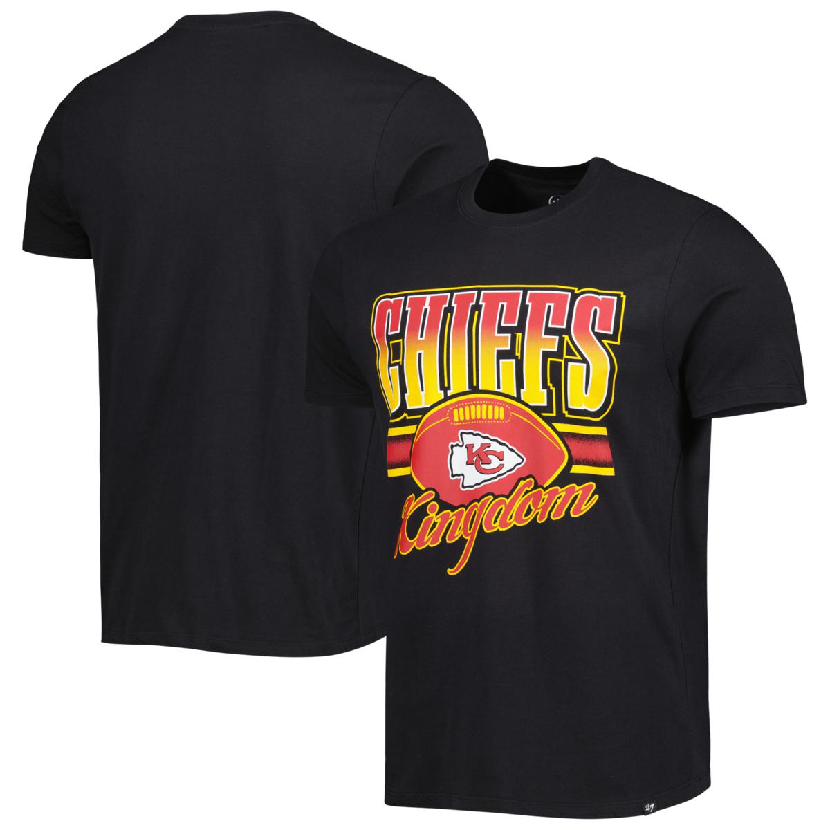 Men's '47 Black Kansas City Chiefs Regional Super Rival T-Shirt ...