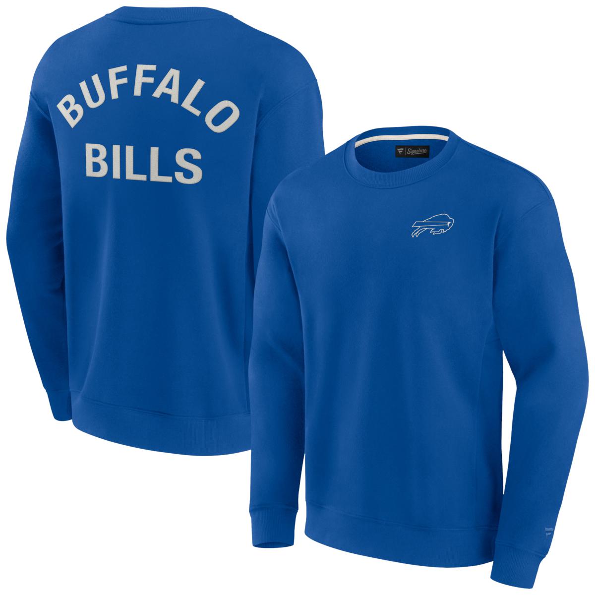 Unisex Fanatics Signature Royal Buffalo Bills Super Soft Pullover Crew Sweatshirt 21600133 HSN