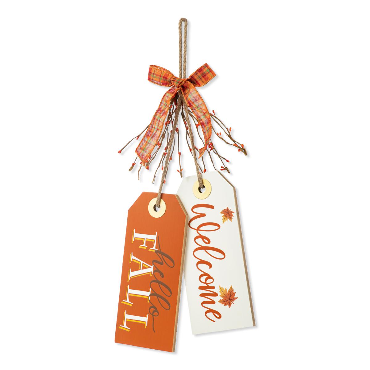 Glitzhome 24in. H Fall Wooden Door Hanger 22072700 HSN
