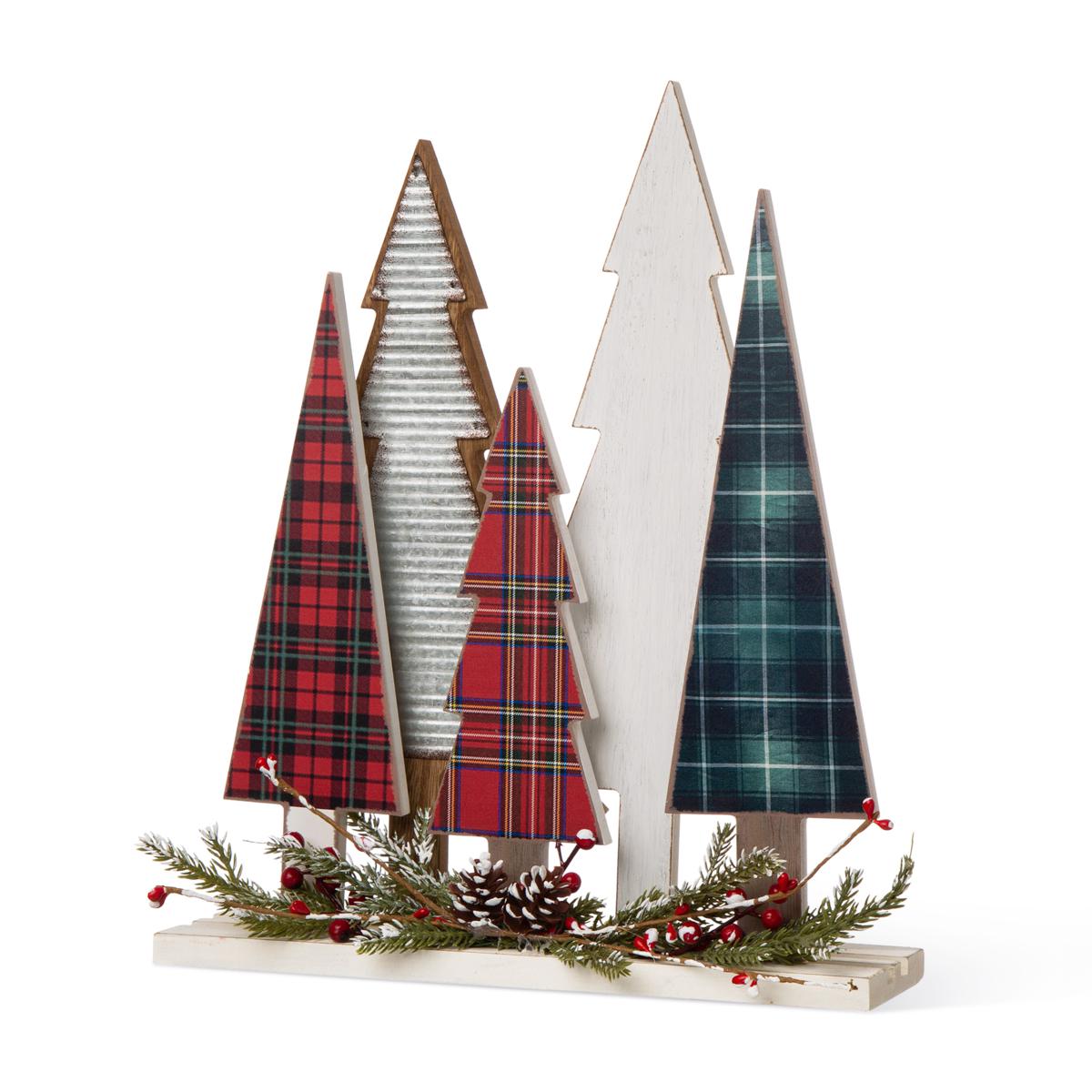 Glitzhome 14in. H Wooden Christmas Tree Table Decor - 22187756 | HSN