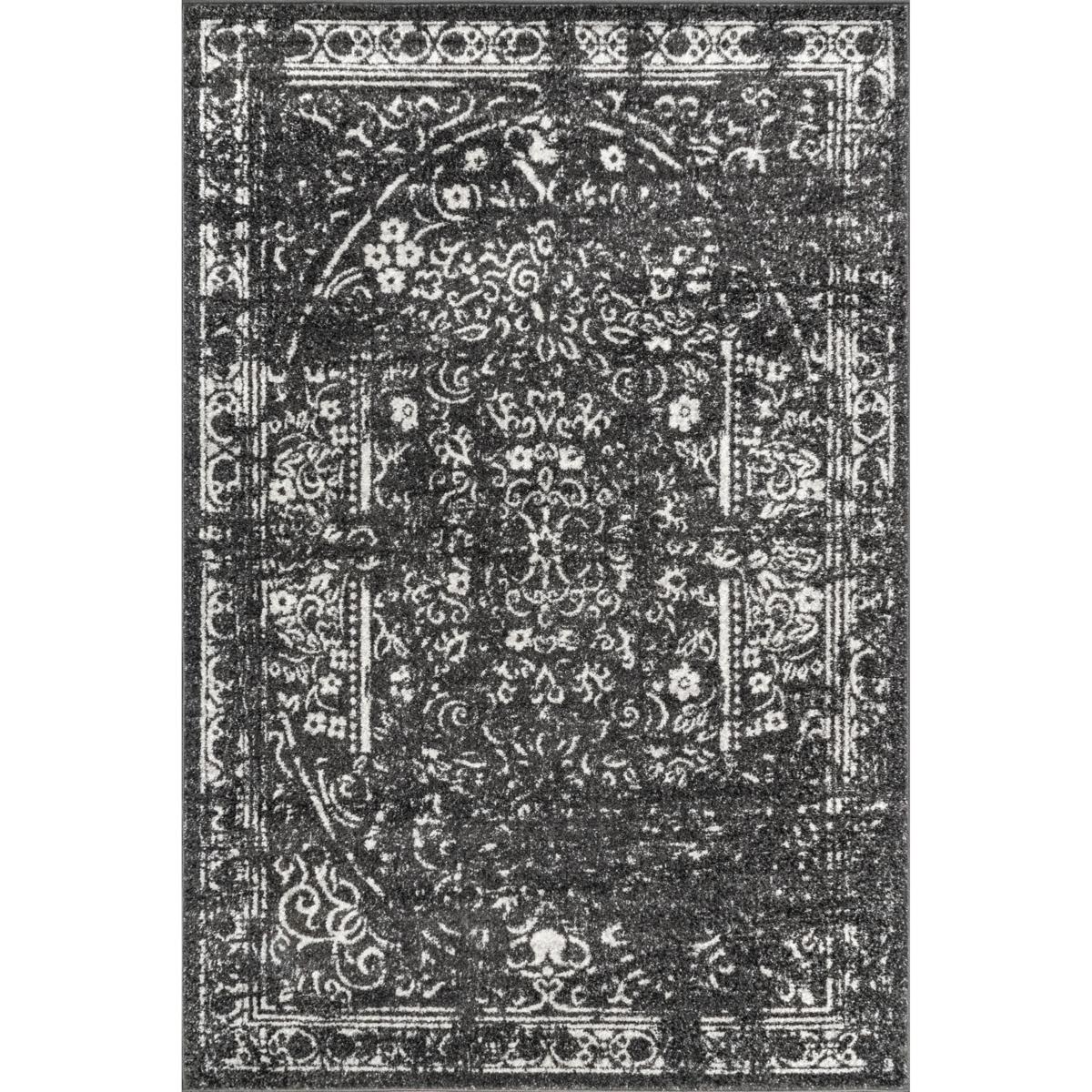 nuLOOM Arlena Vintage Traditional Area Rug 5' x 8' Charcoal 22235365 HSN