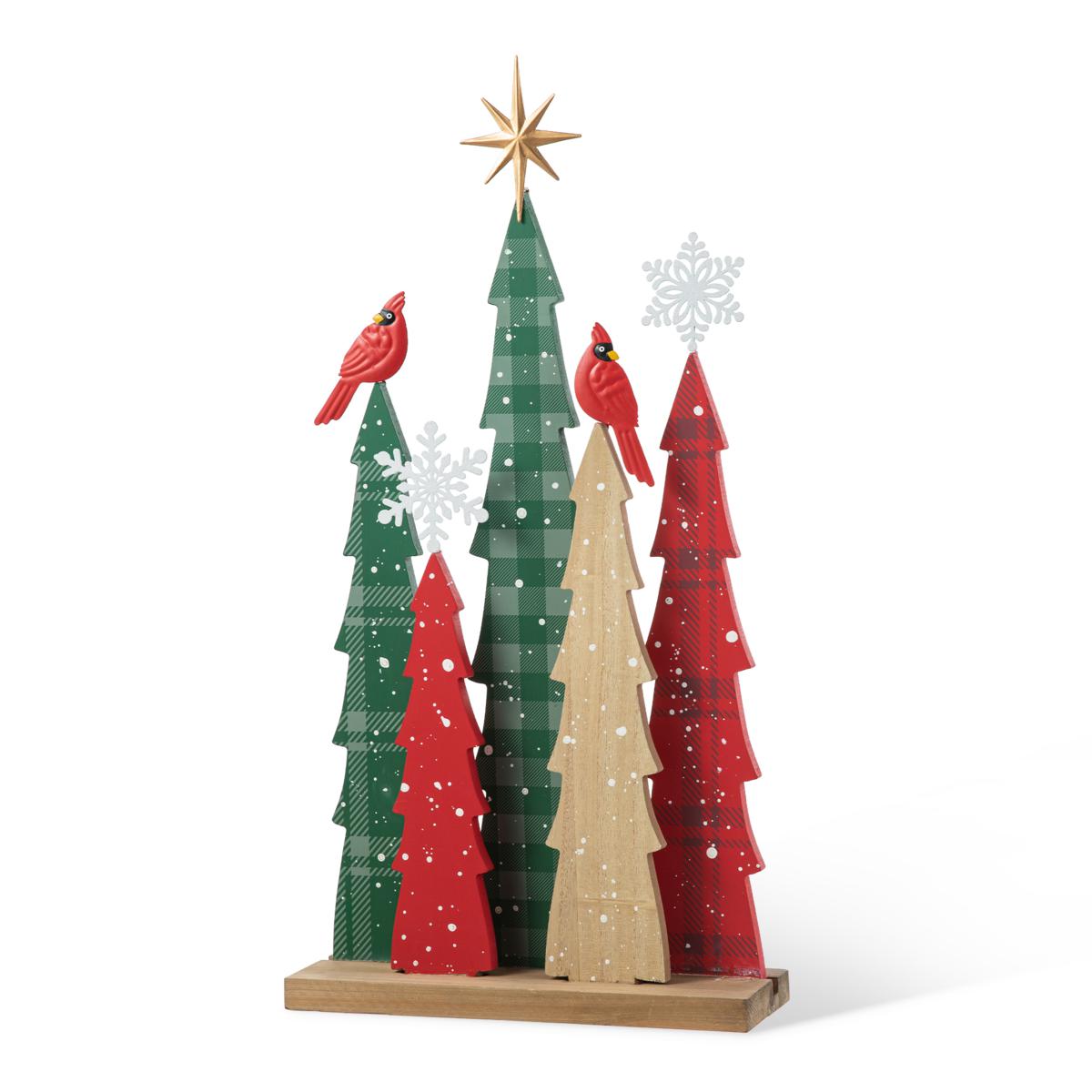 23.5" H Wooden Christmas Trees Table Decor 23335446 HSN