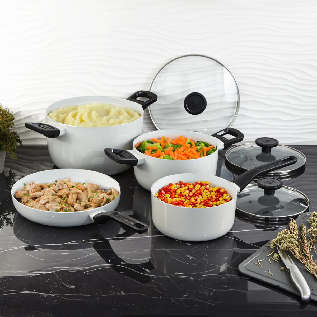 Leo Glints 7-piece Recycled Aluminum Cookware Set | HSN
