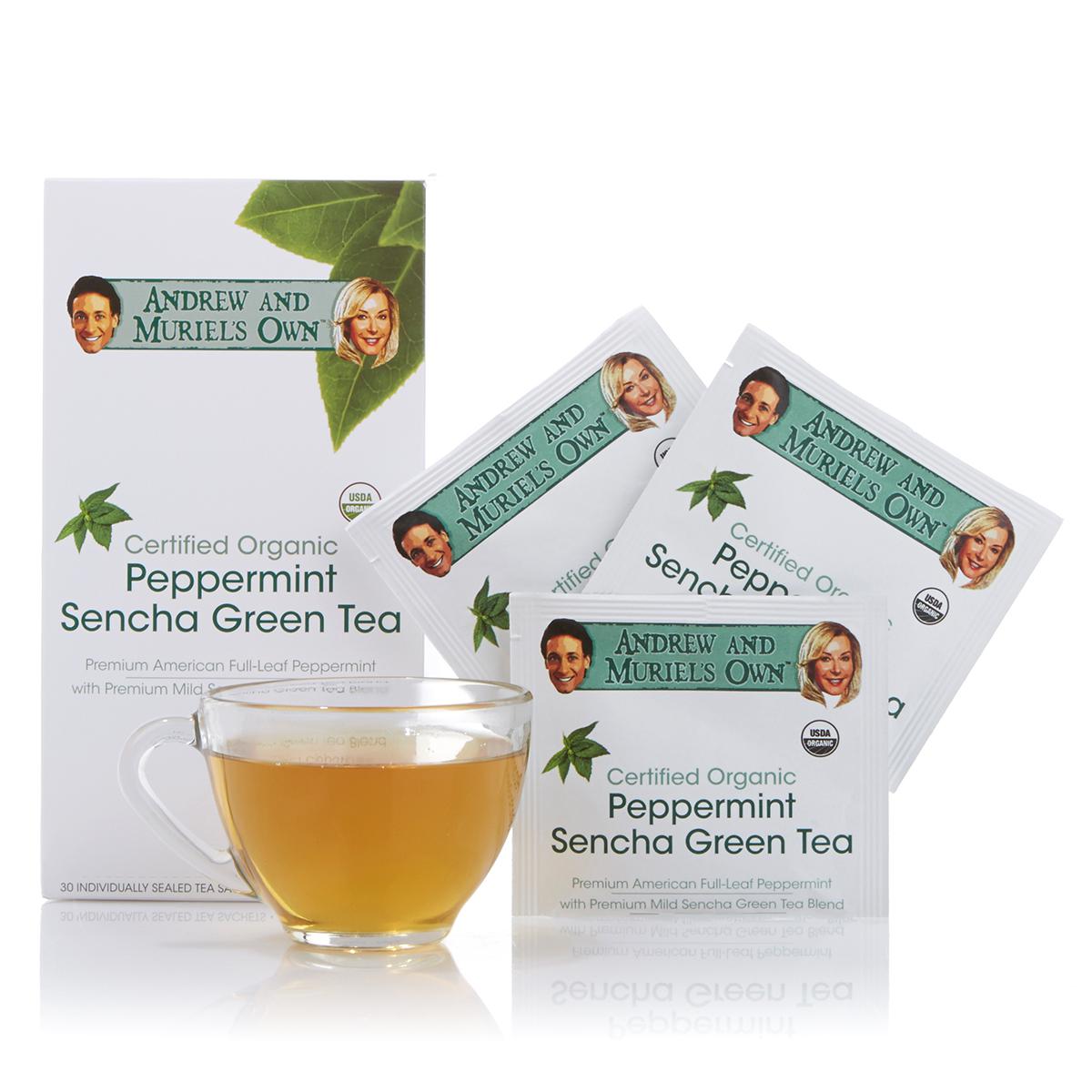 Certified Organic Peppermint Sencha Green Tea 30 Sachets 7682172 HSN