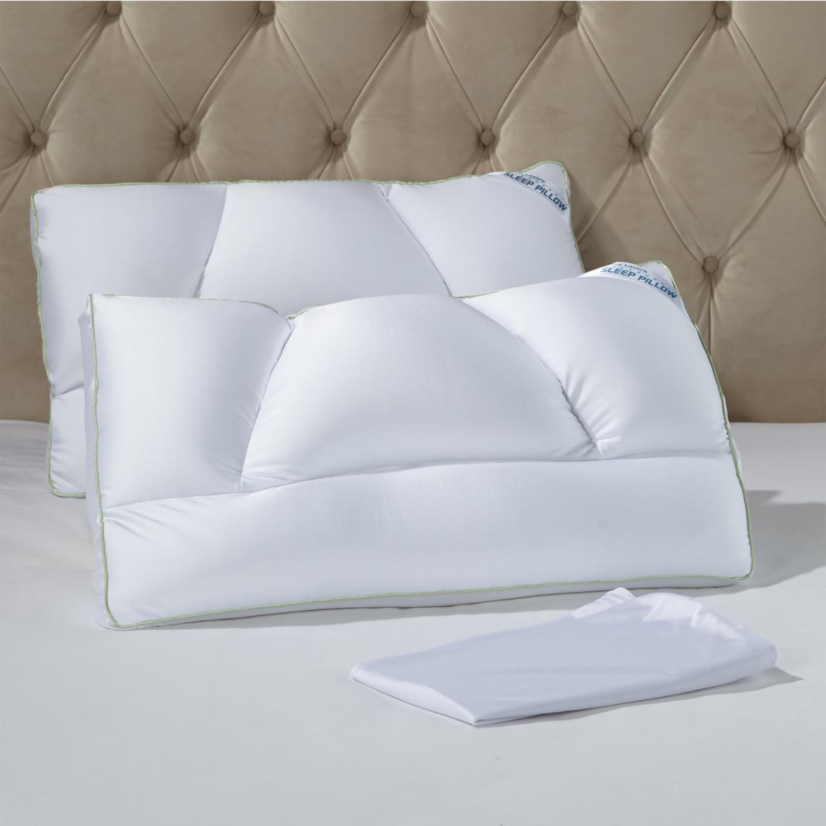 Tony Little DeStress® Micropedic Pillow 2-pack w2 Pillowcases - Queen 