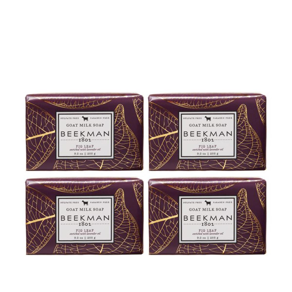 Beekman 1802 Fig Leaf Goat Milk Bar Soap 4piece Set 8732048 HSN
