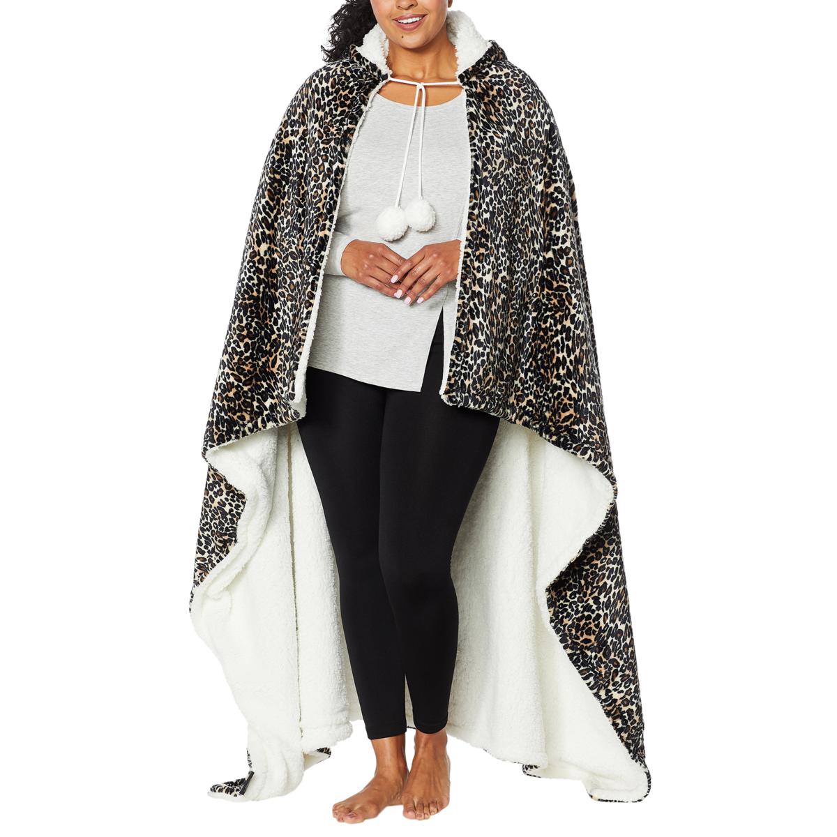(HSN) Soft & Cozy Oversized Hooded Throw Blanket