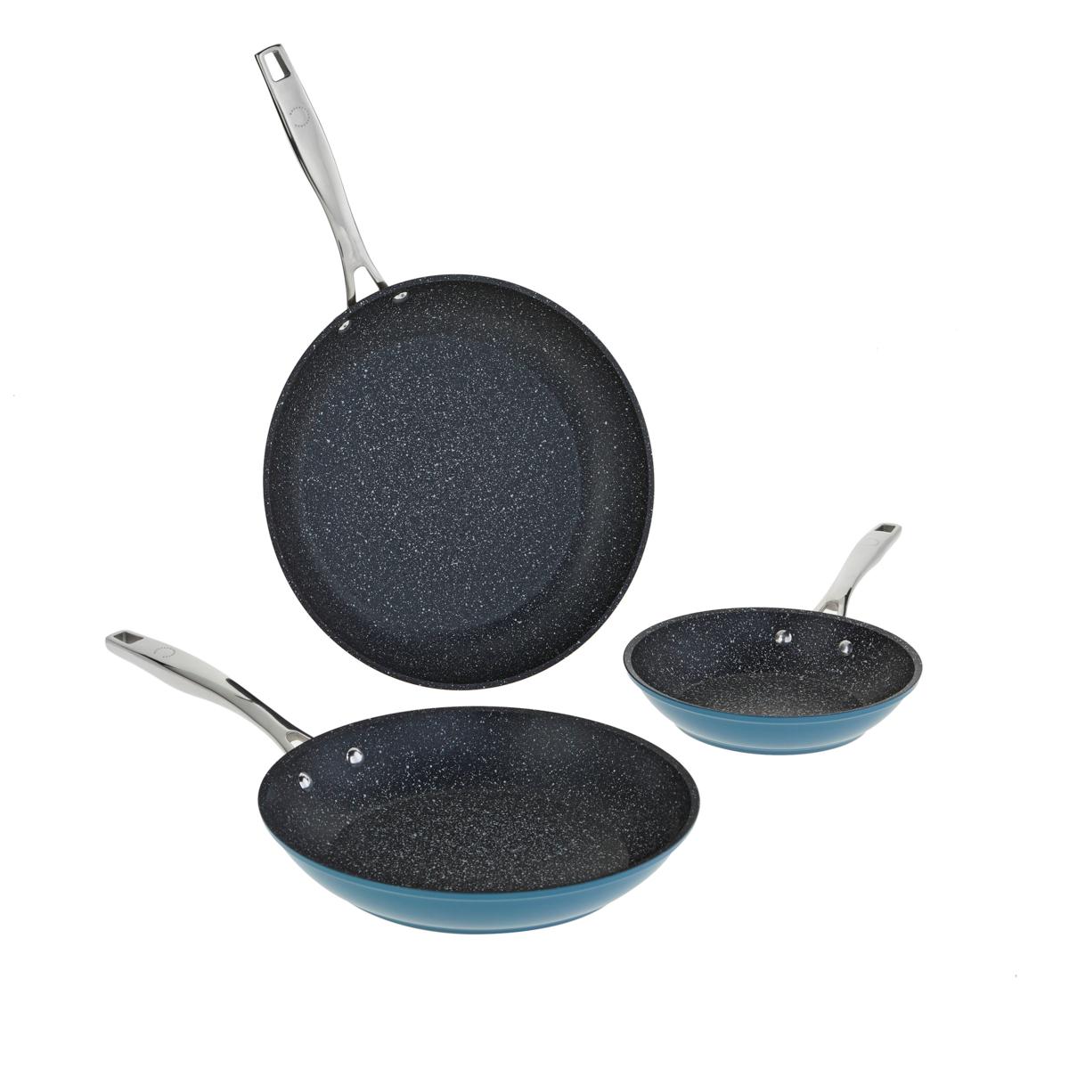 (HSN) Curtis Stone DuraPan Nonstick 3piece Frypan Set in Gift Boxes