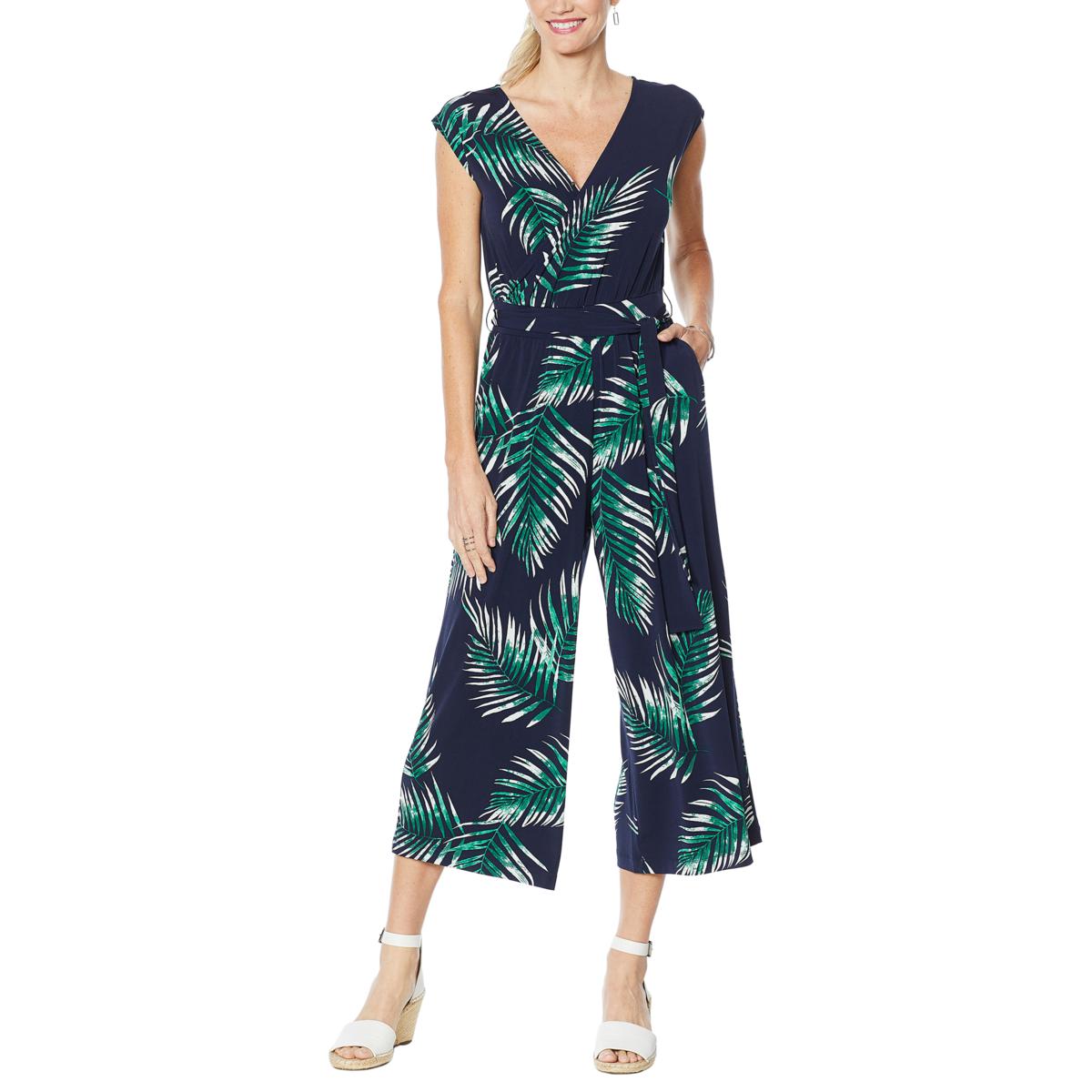 (HSN) G by Giuliana Cropped Knit Jumpsuit